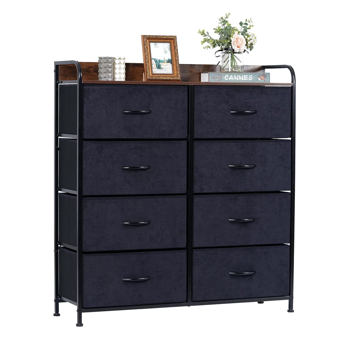 8 Drawer Dresser with Rustic Finish B588