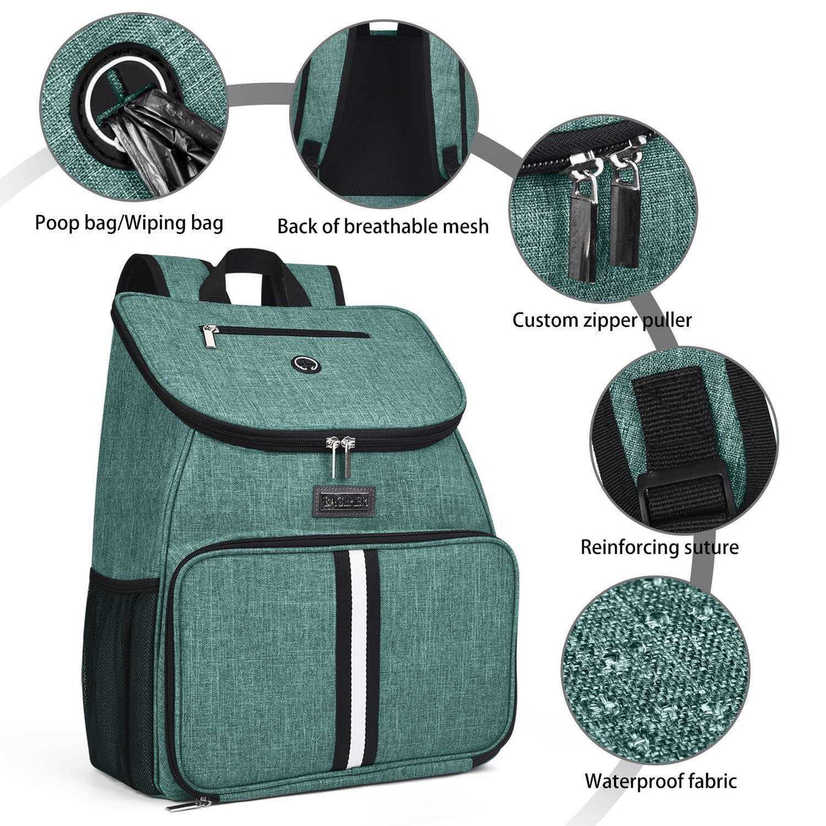 Airline Approved Dog Travel Backpack with 2 Bowls and 2 Food Baskets T841992