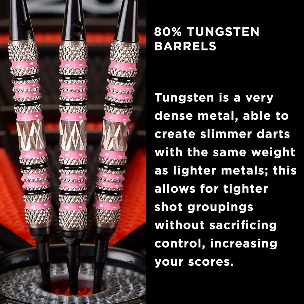 80% Tungsten Soft Tip Darts with Storage Case, 16 Grams X5381