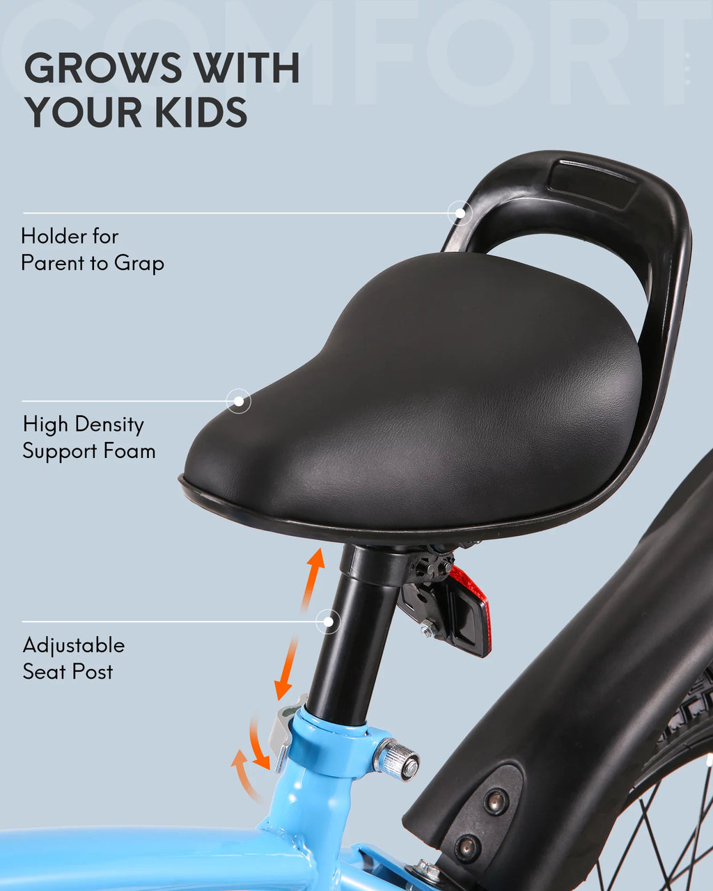 16 Inch Kids Bike Blue Bicycle with Training Wheels P307