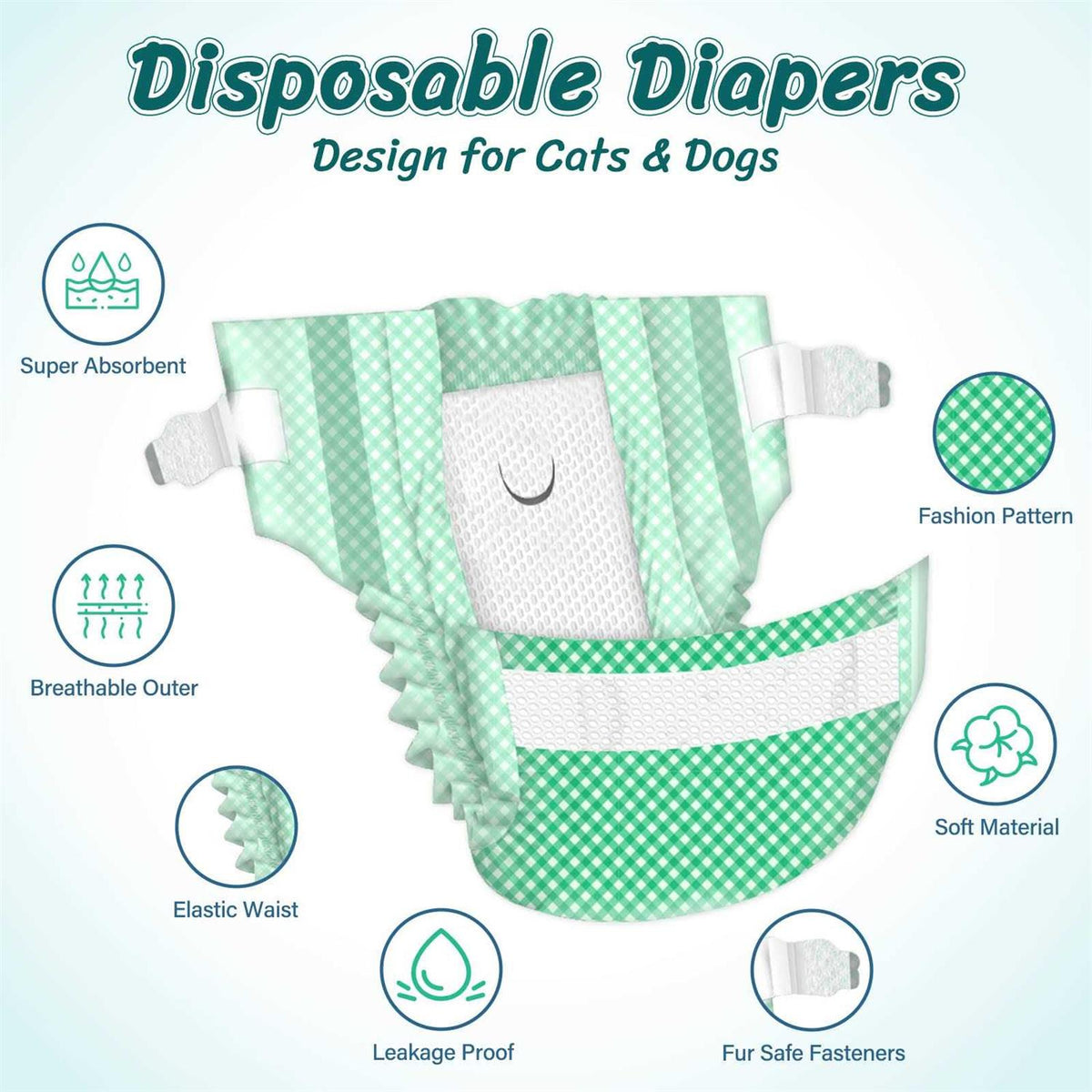 Soft Disposable Cat Diapers Z5811