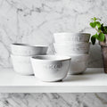 6pc Ceramic Ramekin Set in White U426230