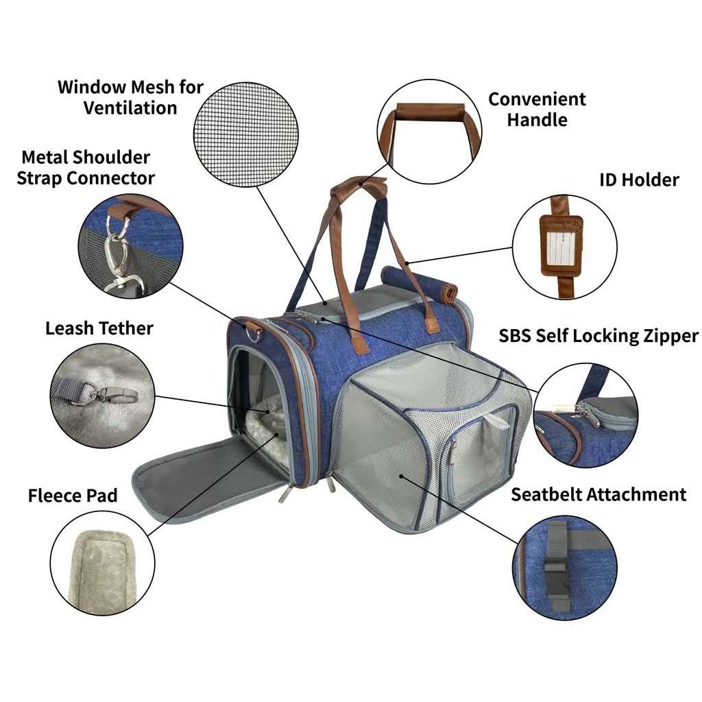 Expandable Airline Approved Pet Carrier O749825
