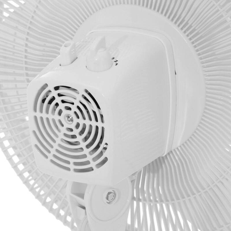 White 3 Speed Oscillating Pedestal Fan R229694