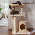 42-in Faux Fur Cat Tree Condo A961755