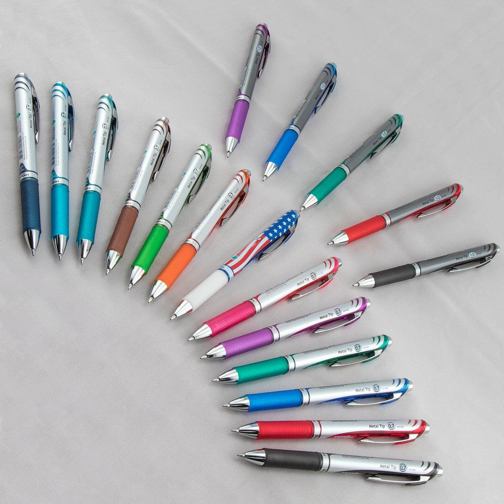 Retractable Liquid Gel Pen 0.7mm Assorted Ink X17448