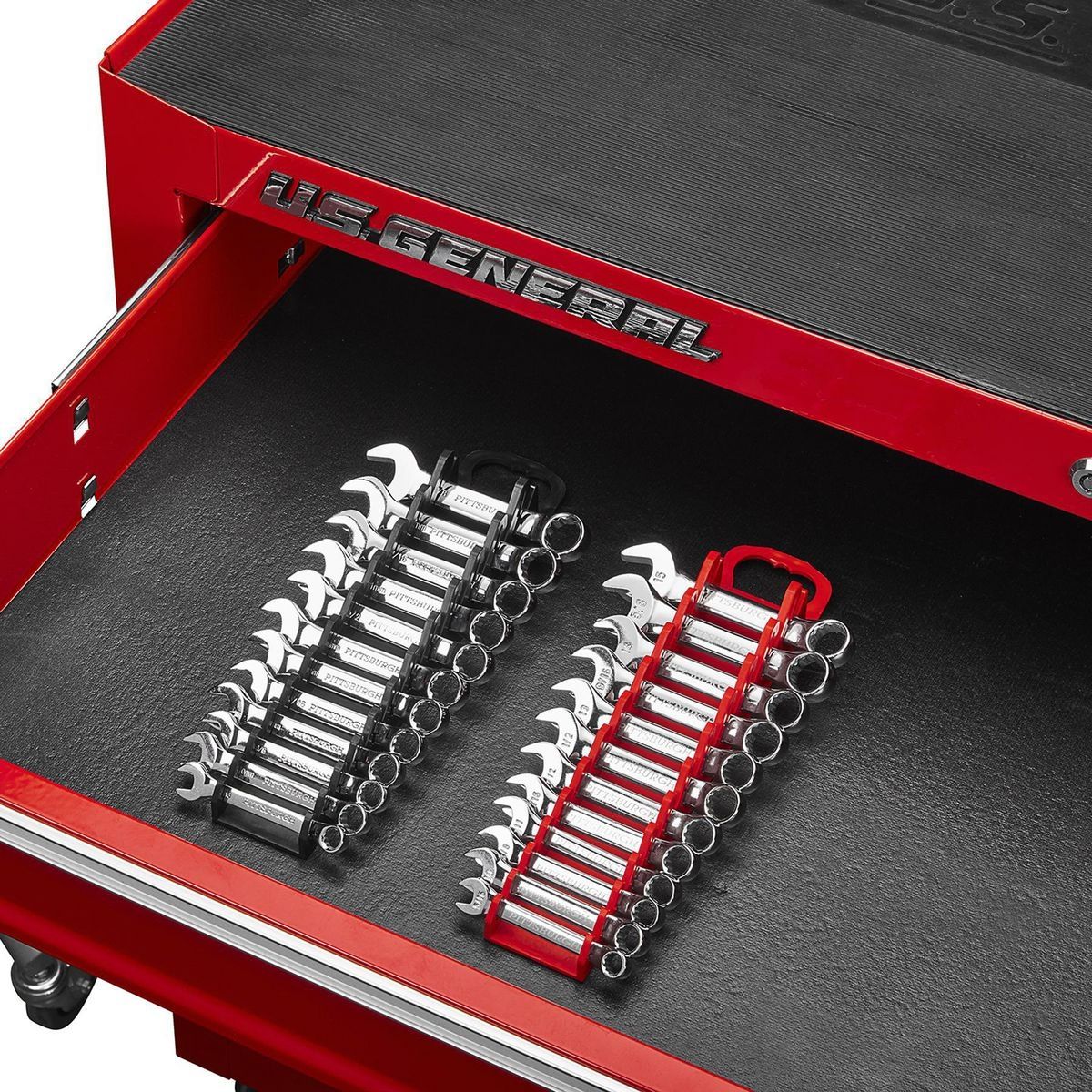 12 Slot Stubby Wrench Organizer, 2 Piece L38418