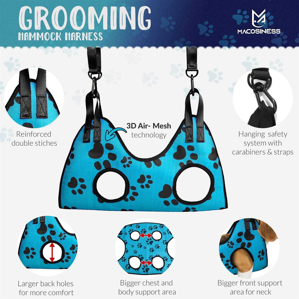 Pet Grooming Hammock Set F52981