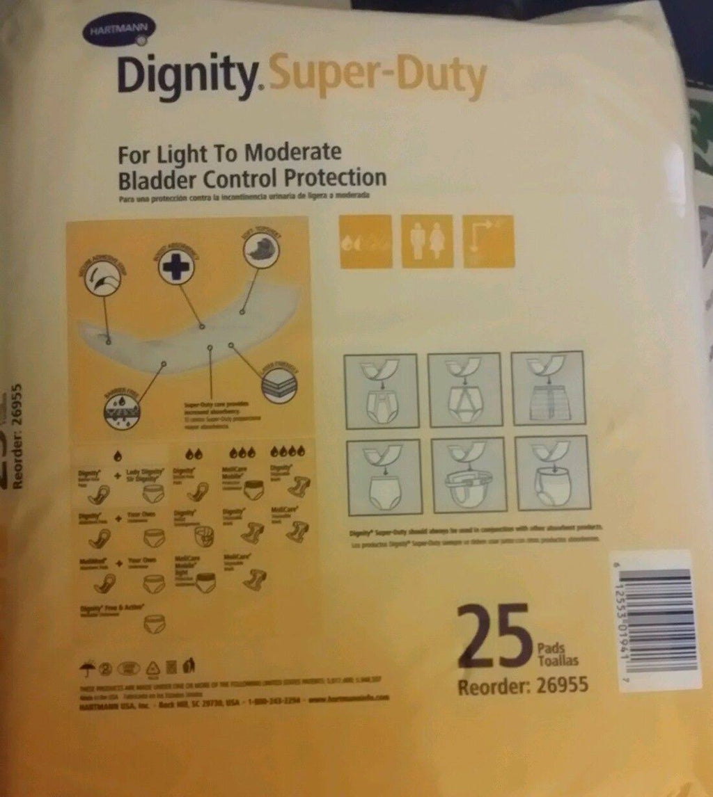 Super-Duty Incontinence Pads Case/200 H3143