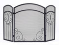 Black Steel Fireplace Screen K5690