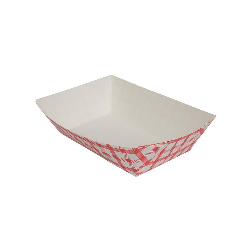 Food Tray 2 lb Checkered Red Case of 1000 B437939