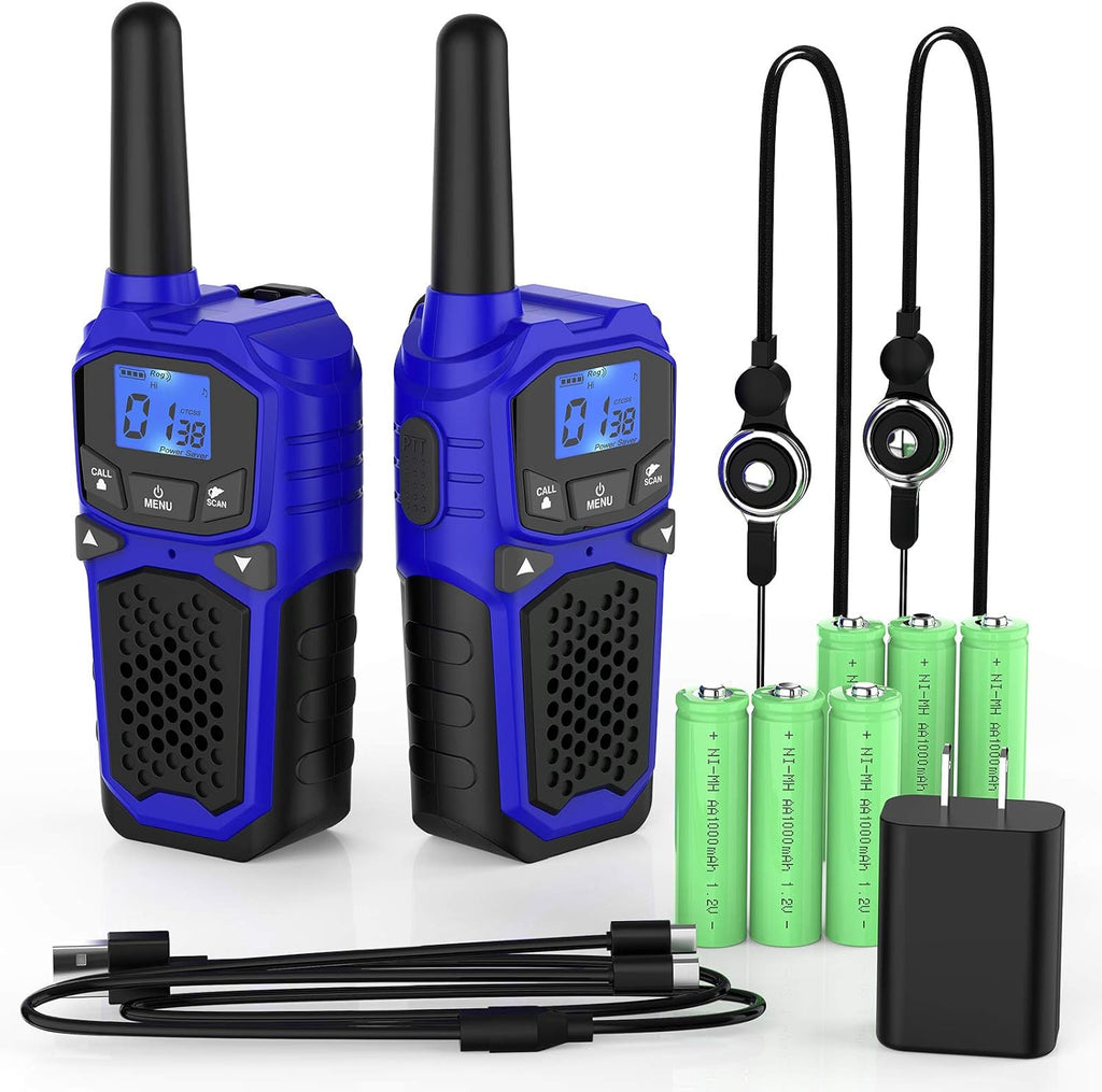 Rechargeable 4 Pack Two Way Radios 22 Channels J581452
