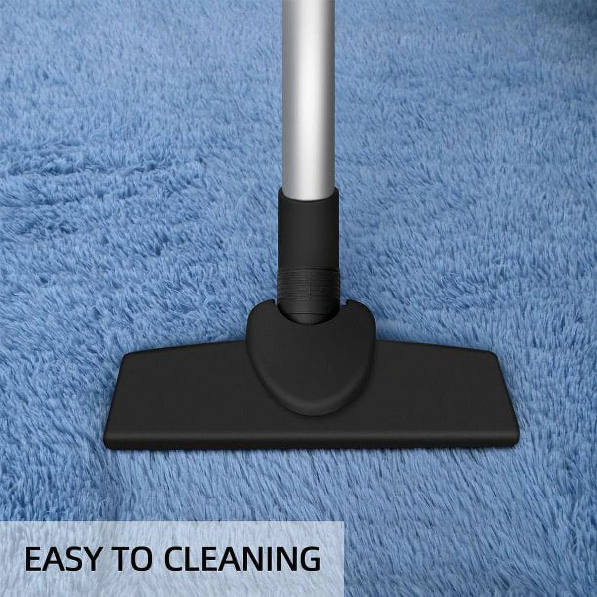 Super Soft Shaggy Area Rug 5'x8' Black Q165