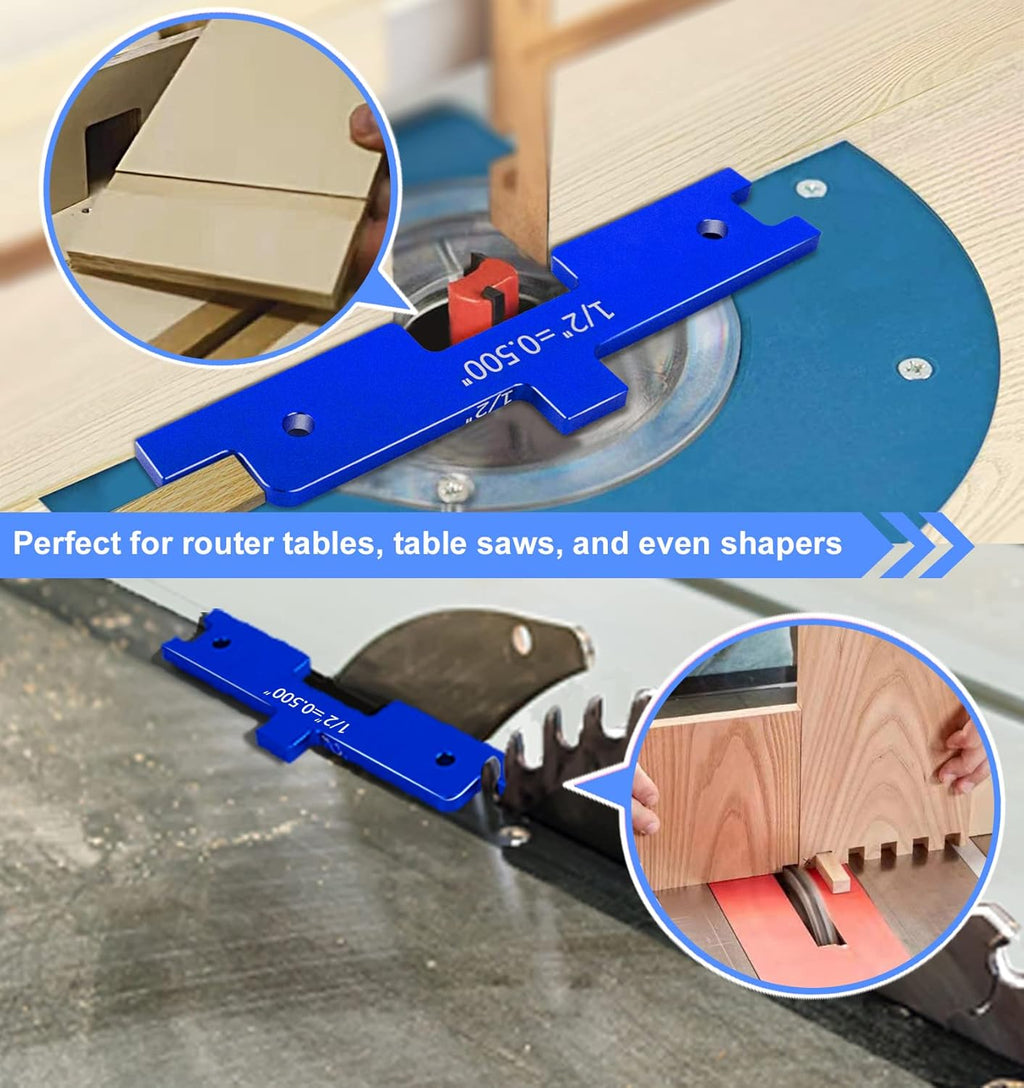 Aluminum Setup Blocks Router Table Set Up Bars Set of 7 T264117