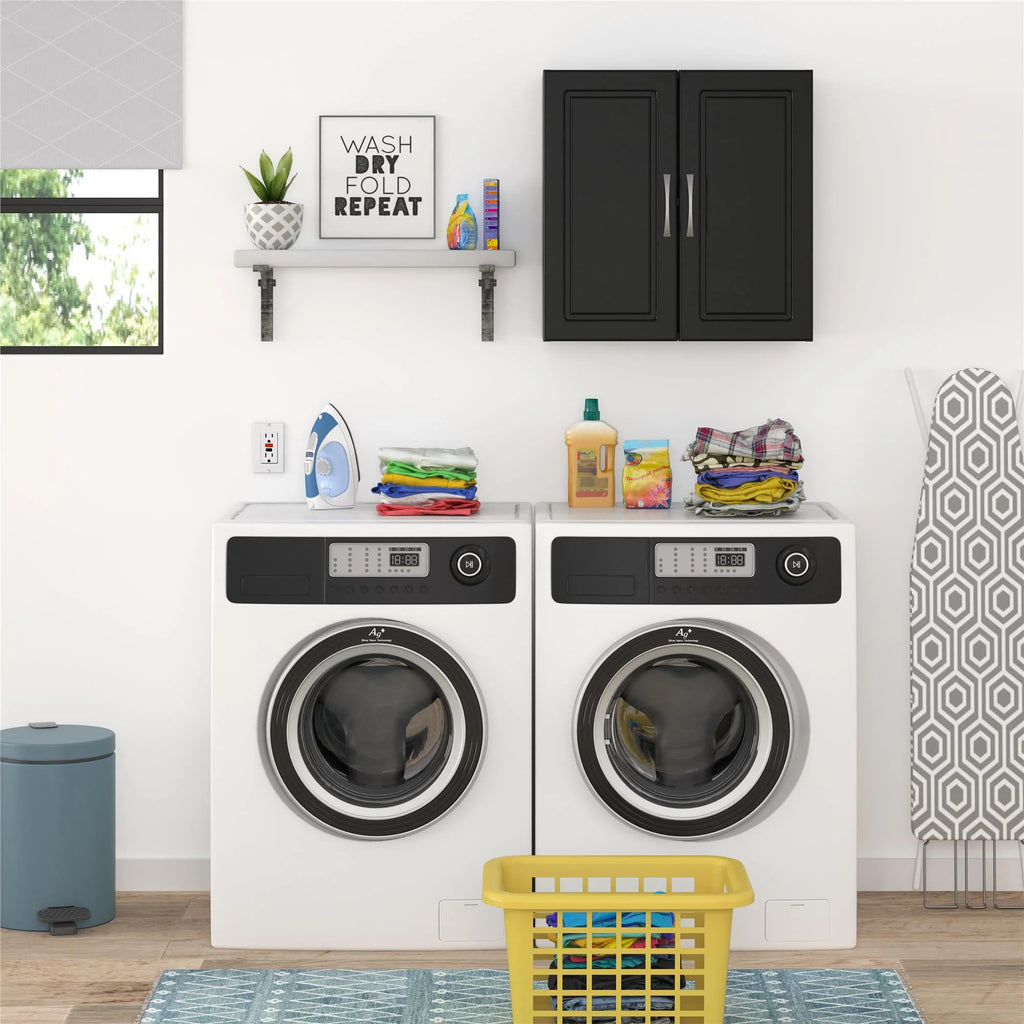 White Garage Storage Wall Cabinet N78885