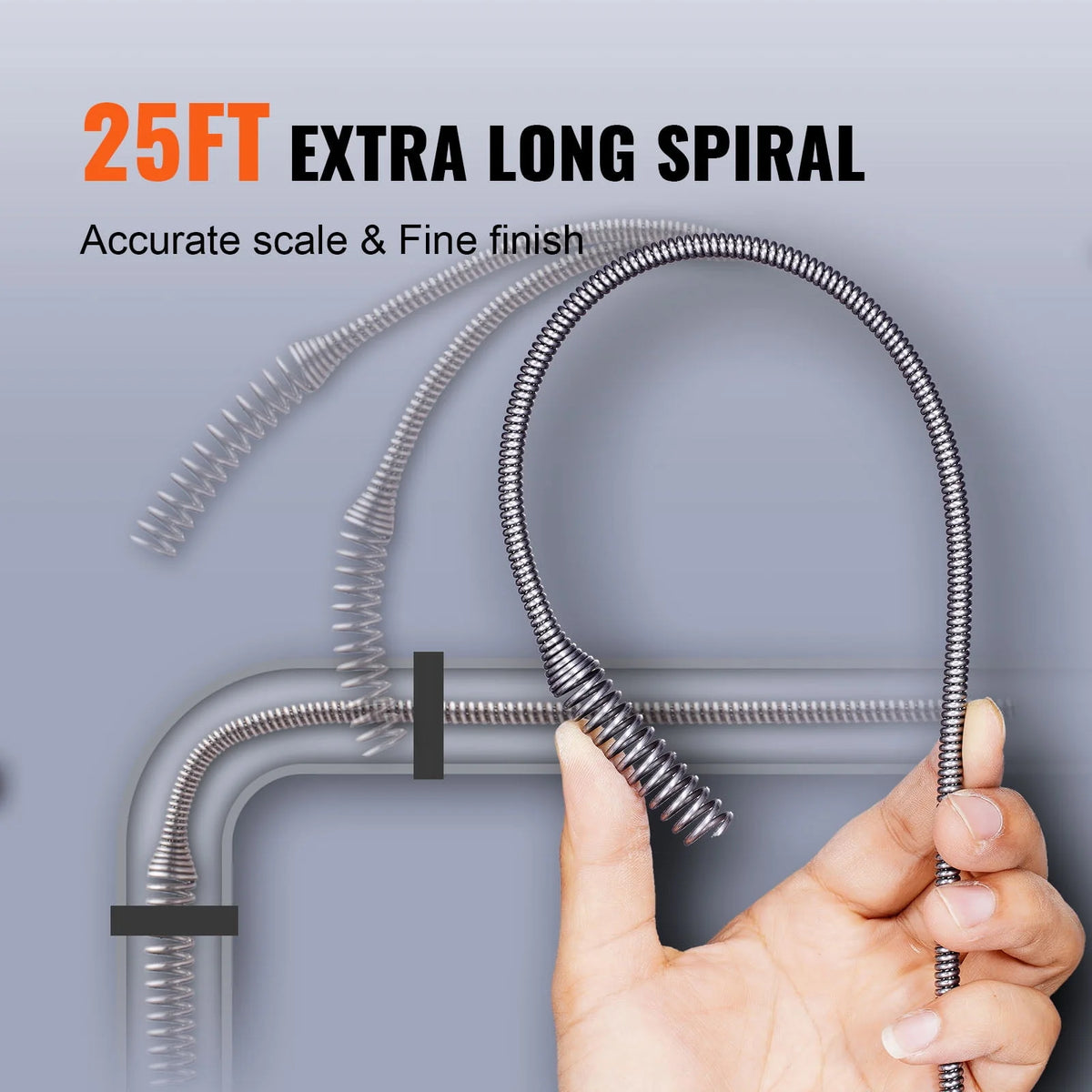 25ft 1/4in Drain Cleaner Machine K30644