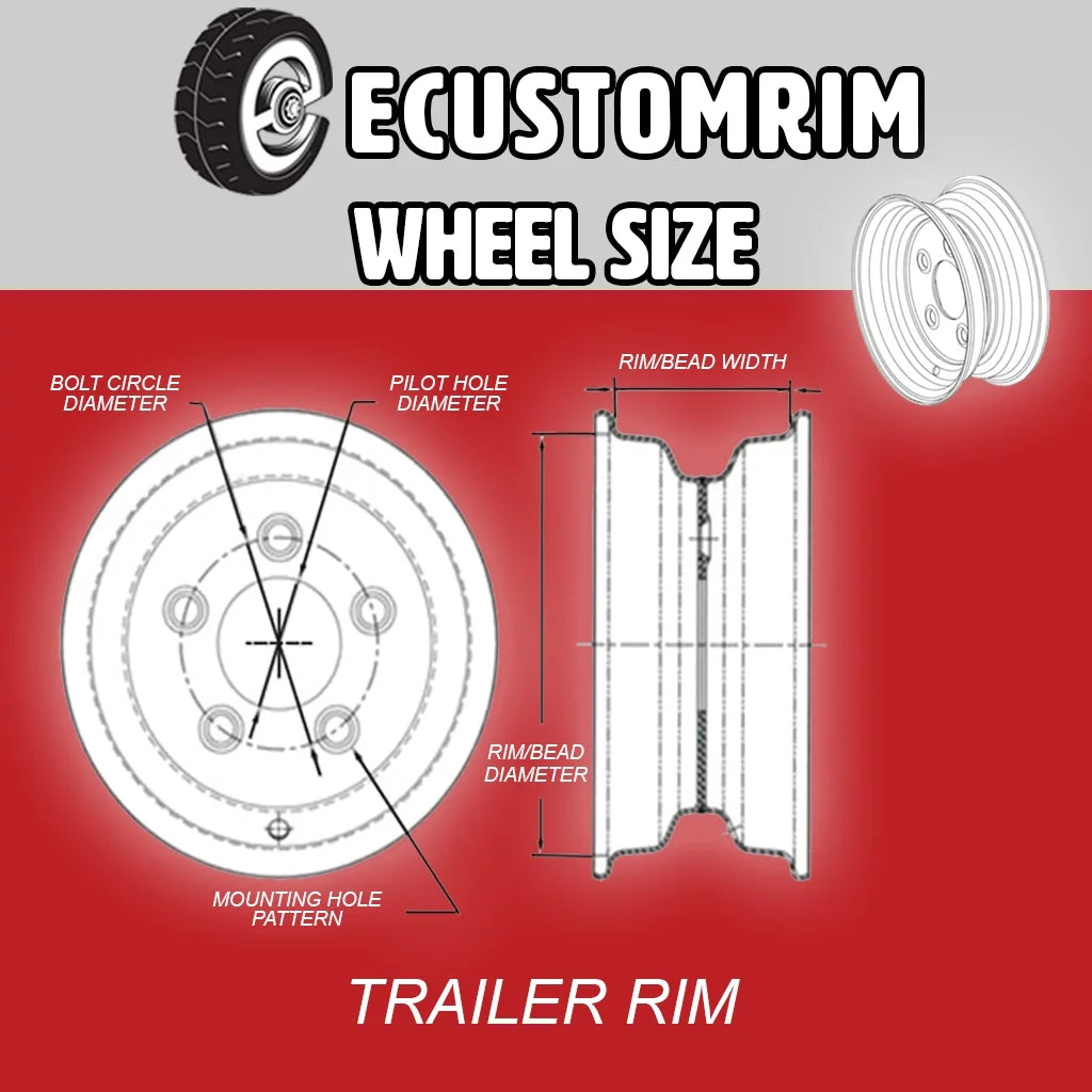 15x6 Modular 6 Bolt Hole Silver Trailer Wheel Rim I219083