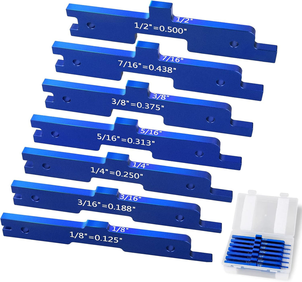 Aluminum Setup Blocks Router Table Set Up Bars Set of 7 T264117