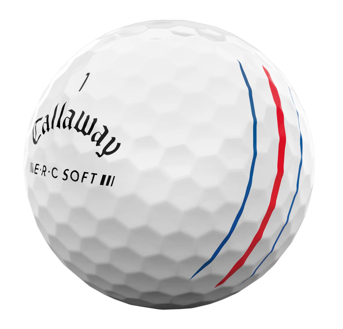 ERC Soft Triple Track Golf Ball White W609