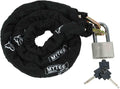 Anti Cut Security Chain and Lock Kit 6 Foot x 3/8 Inch Hardened Chain S5543