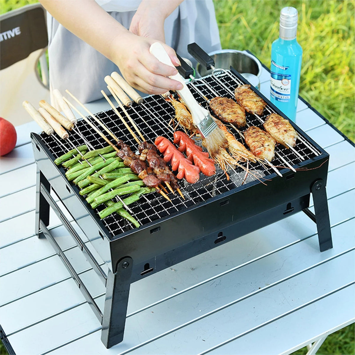 Folding Portable Charcoal BBQ Grill Z4380