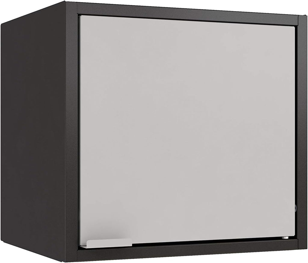 Black and Orange Wall-Mounted Steel Cabinet C691