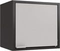 Black and Orange Wall-Mounted Steel Cabinet C691