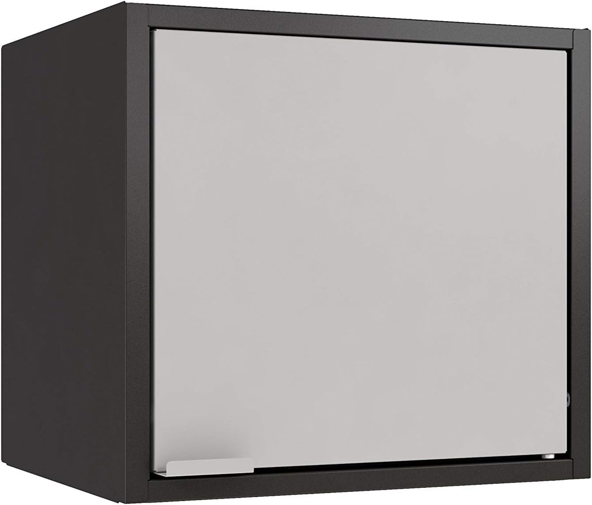 Black and Orange Wall-Mounted Steel Cabinet C691