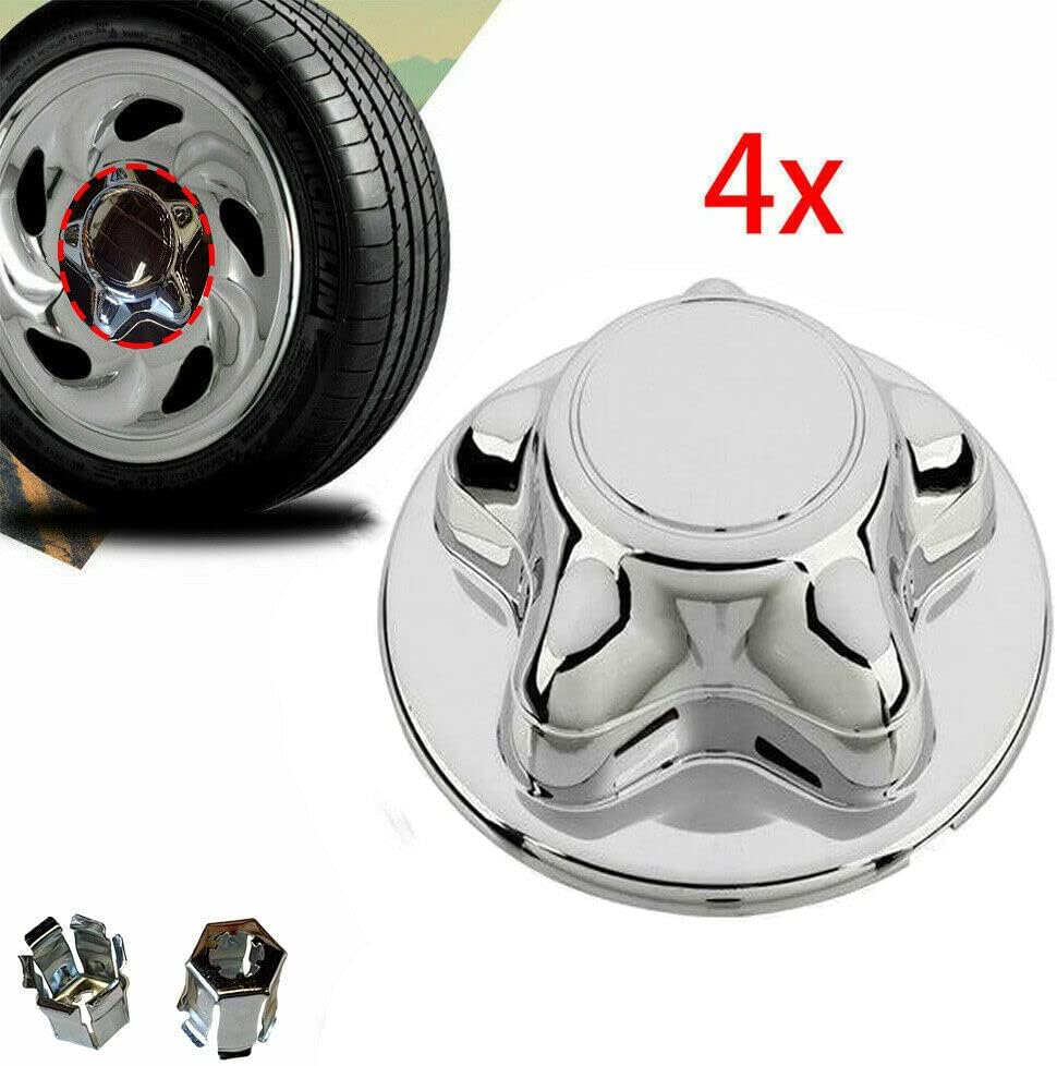4PCS Chrome 5-Lug Steel Wheel Center Caps S69657