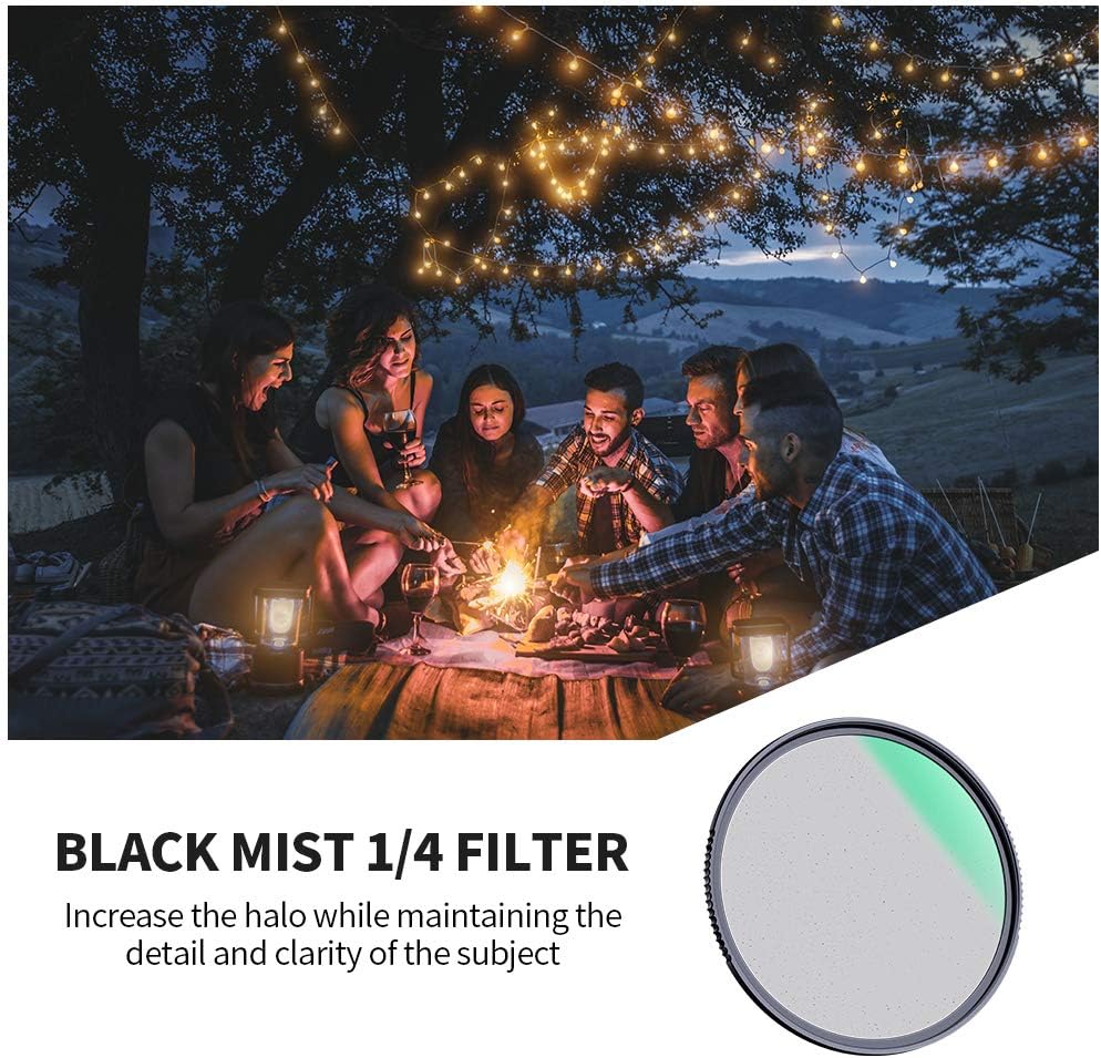 67mm Black Diffusion 1/4 Filter with Multi-Layer Coatings for Camera Lens R1700