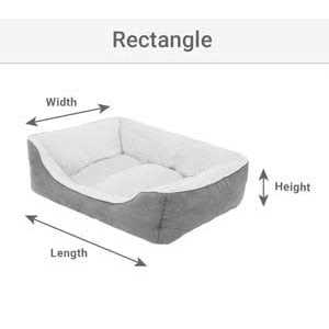 Orthopedic Bolster Dog Bed with Removable Cover T589231