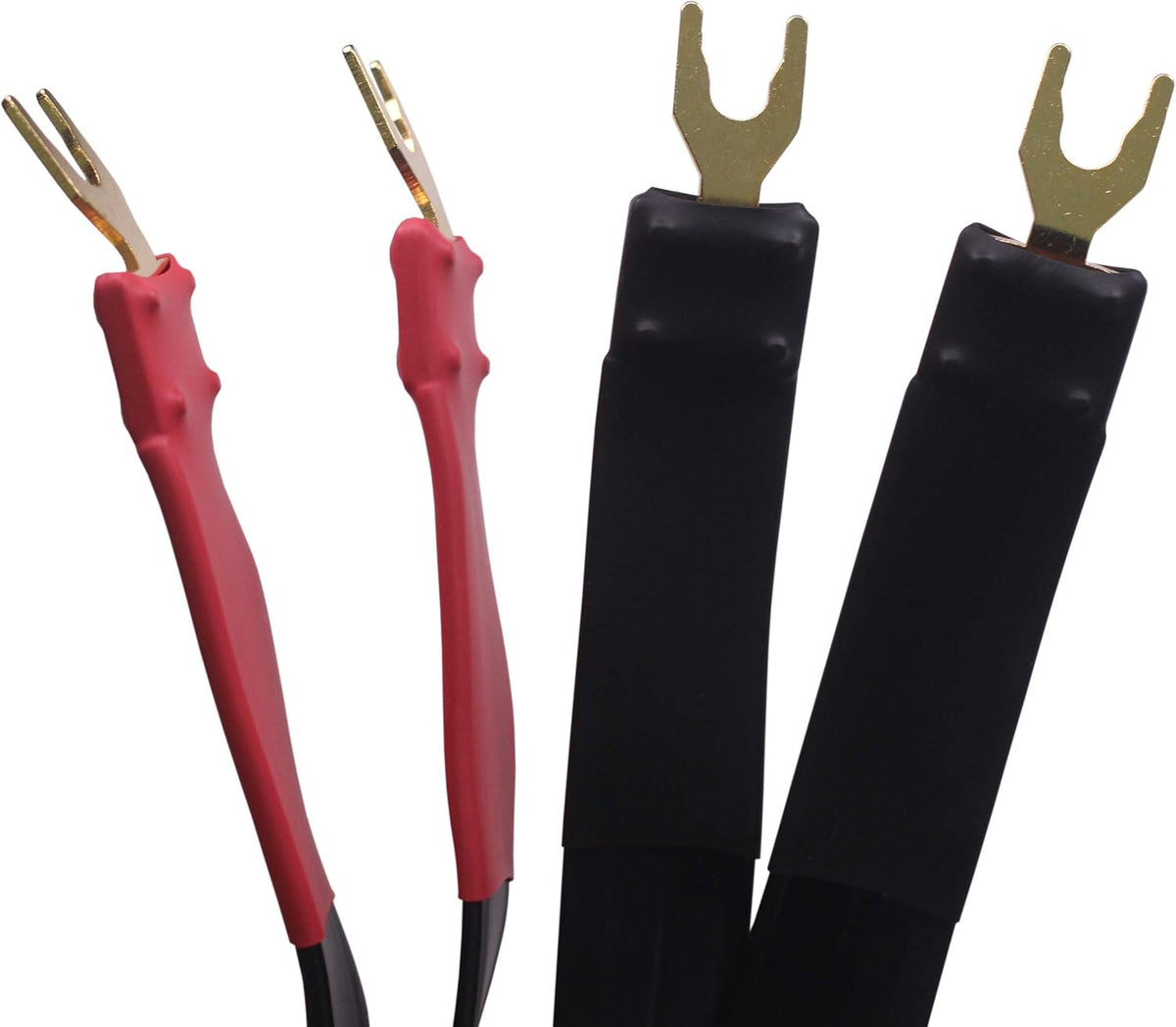 OFC Flat Speaker Wire, Spade Plug to Spade Plug, 2M, 2 Pieces K15288