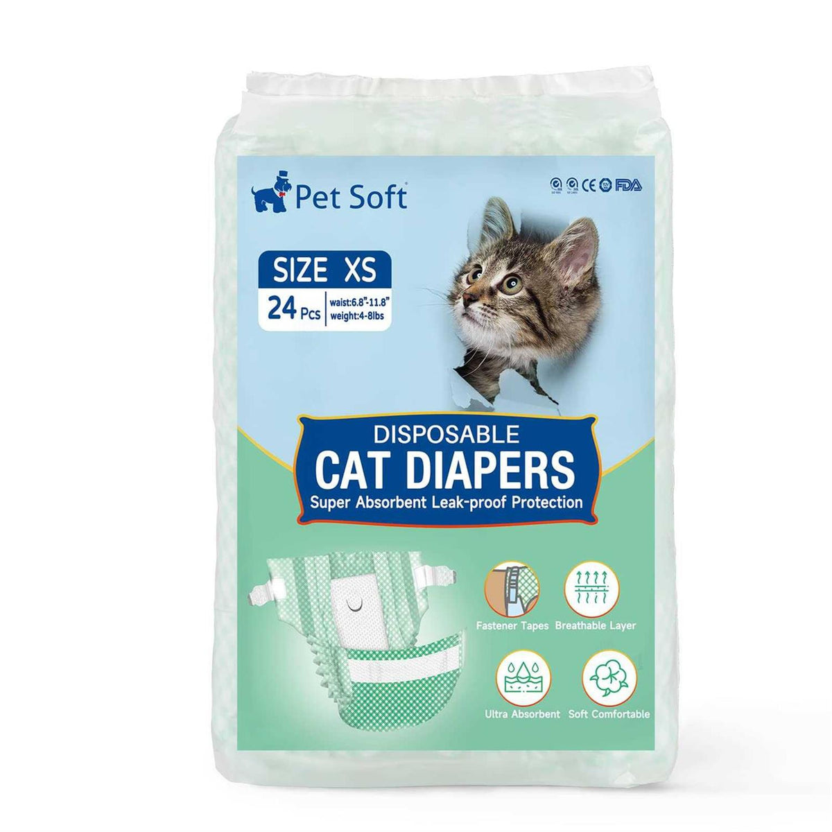 Soft Disposable Cat Diapers Z5811