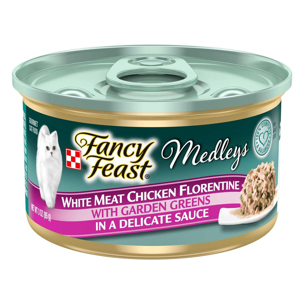 White Meat Chicken Spinach Wet Cat Food Can P1721