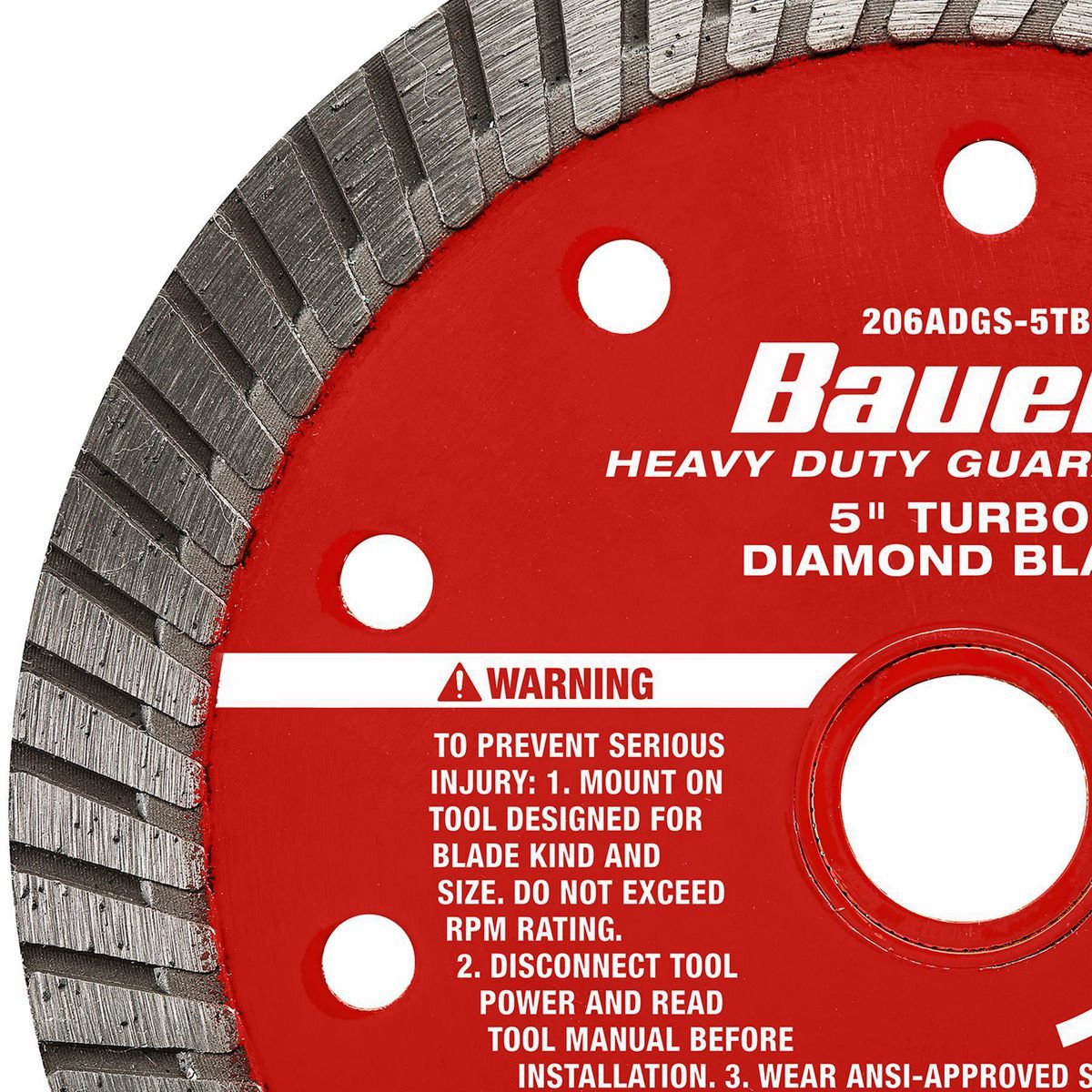 5 in. Turbo Rim Wet or Dry Cut Diamond Saw Blade S81737