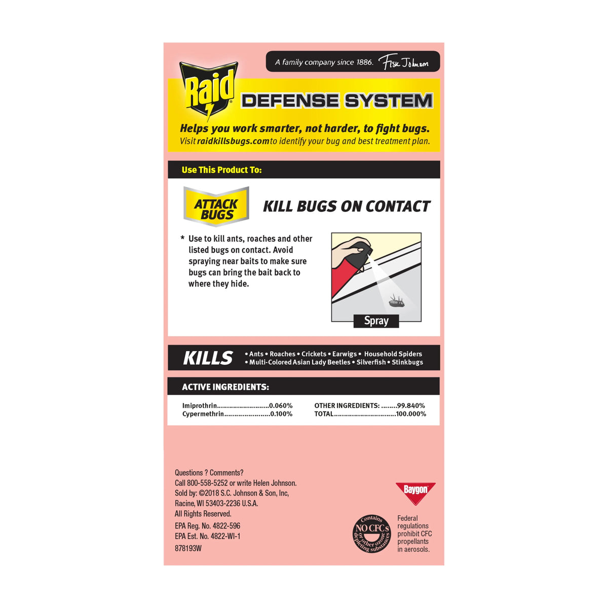 Fragrance-Free Insect Killer Spray 20 oz 2 Count A75041