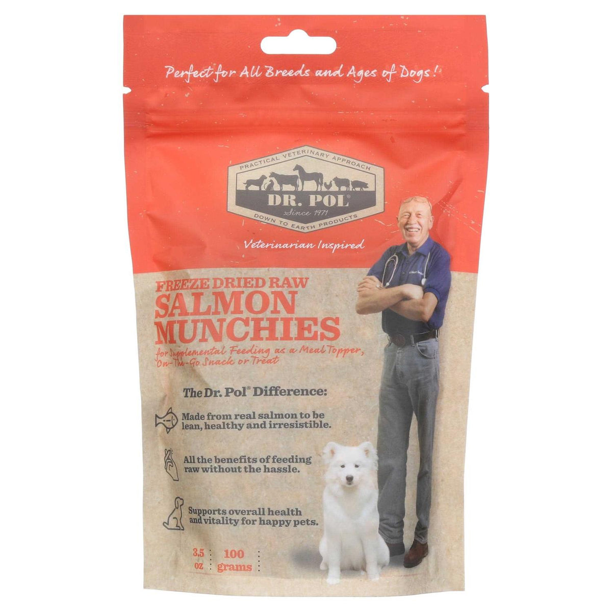 Freeze Dried Salmon Dog Treat and Meal Topper U394