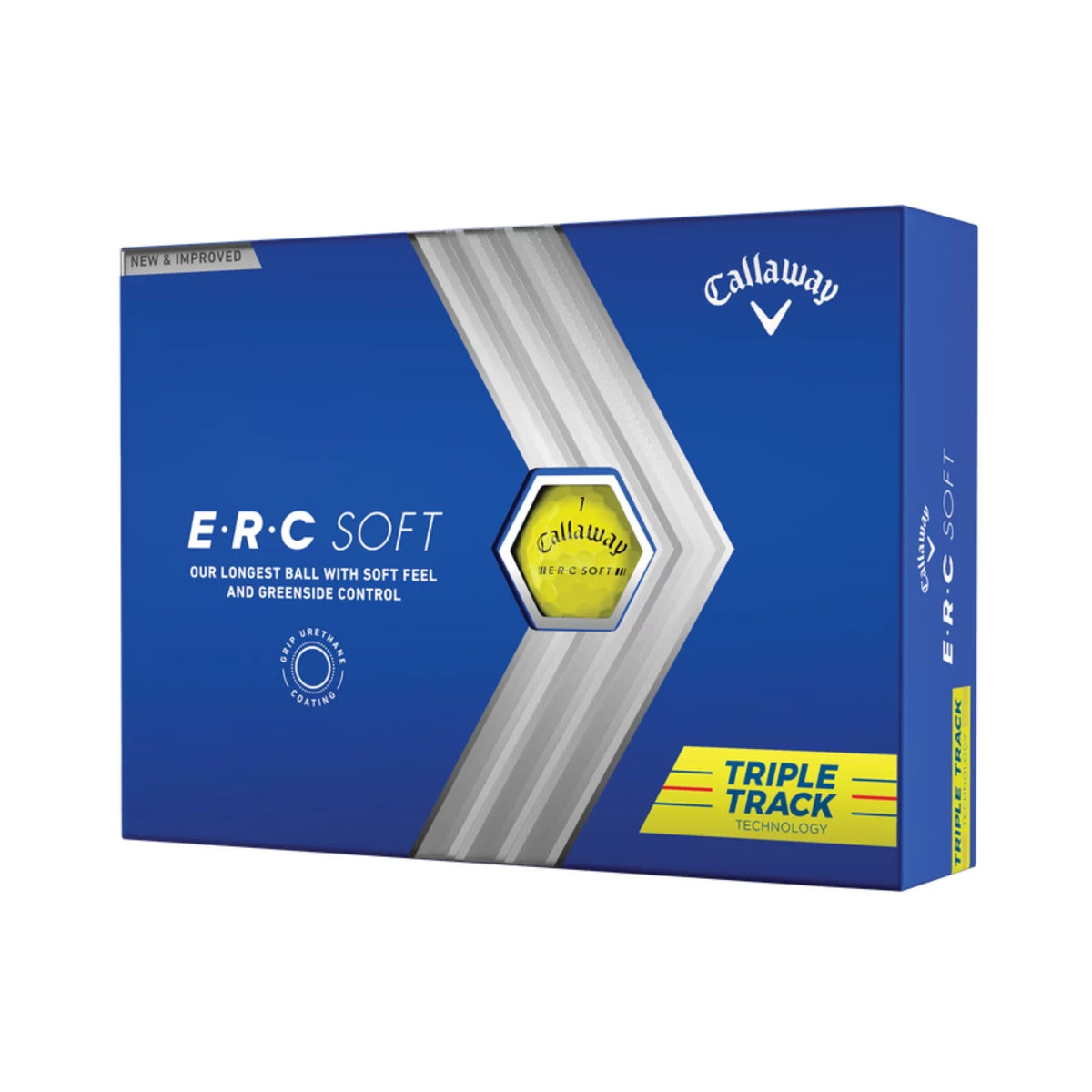 ERC Soft Triple Track Golf Ball White W609