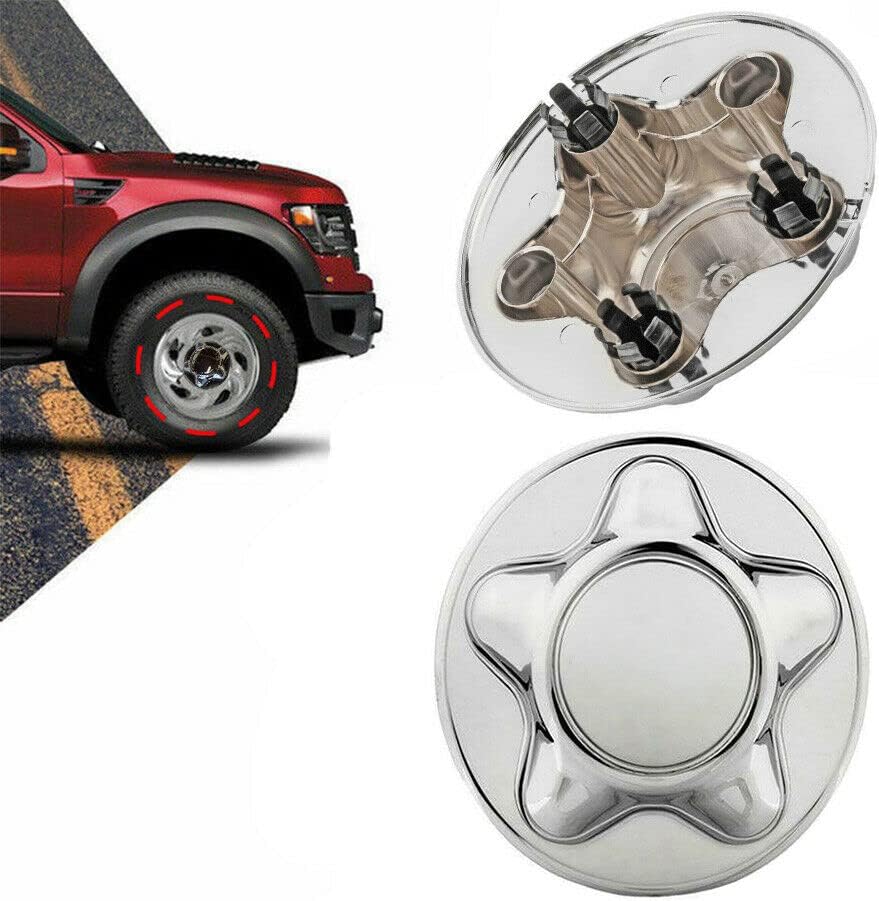 4PCS Chrome 5-Lug Steel Wheel Center Caps S69657