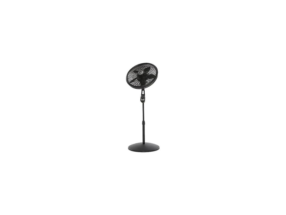 18 Oscillating Pedestal Fan with Remote, 3 Speeds, Black I298410