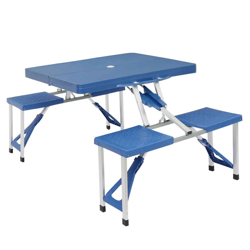 Folding Picnic Table with 4-Person Seats A546
