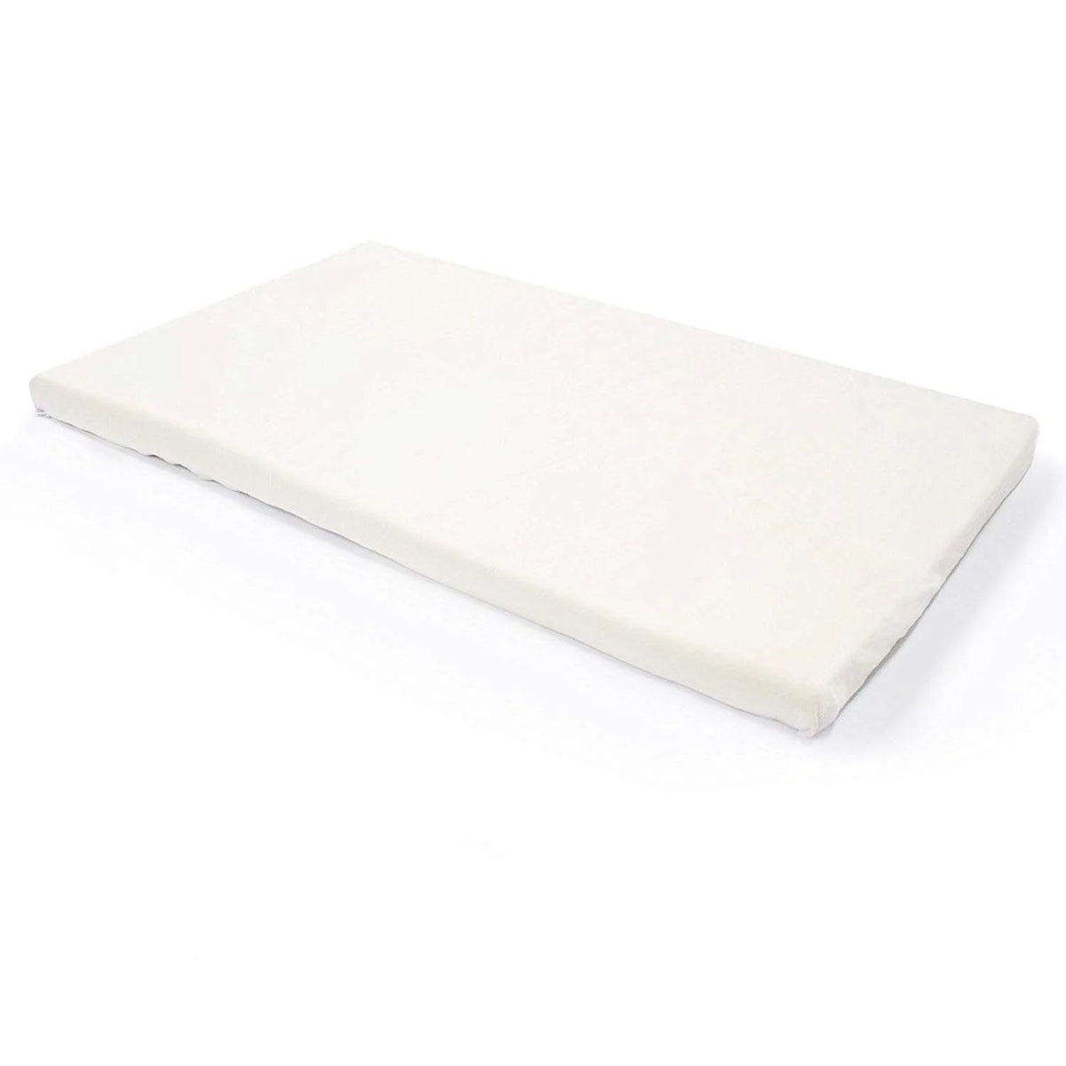 2 Ventilated Memory Foam Crib and Toddler Mattress Topper with Waterproof Cotton Cover O69591