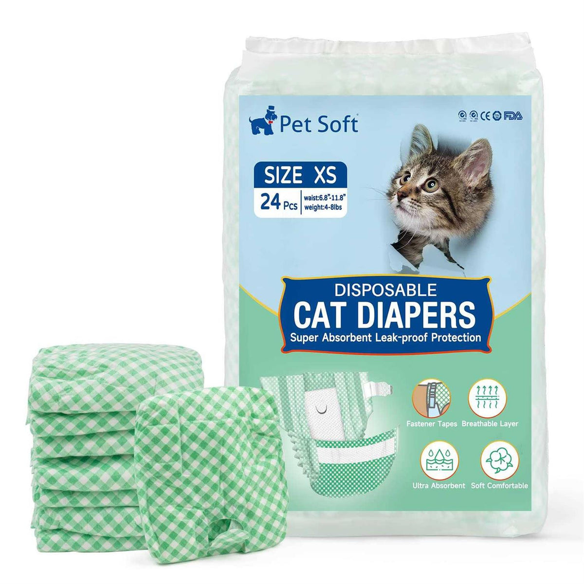 Soft Disposable Cat Diapers Z5811