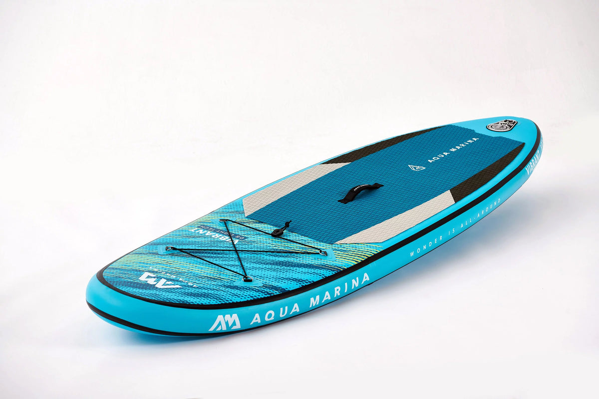 8'0 Inflatable Stand Up Paddle Board with Carry Bag, Paddle, Fin, Pump & Safety Harness D6658