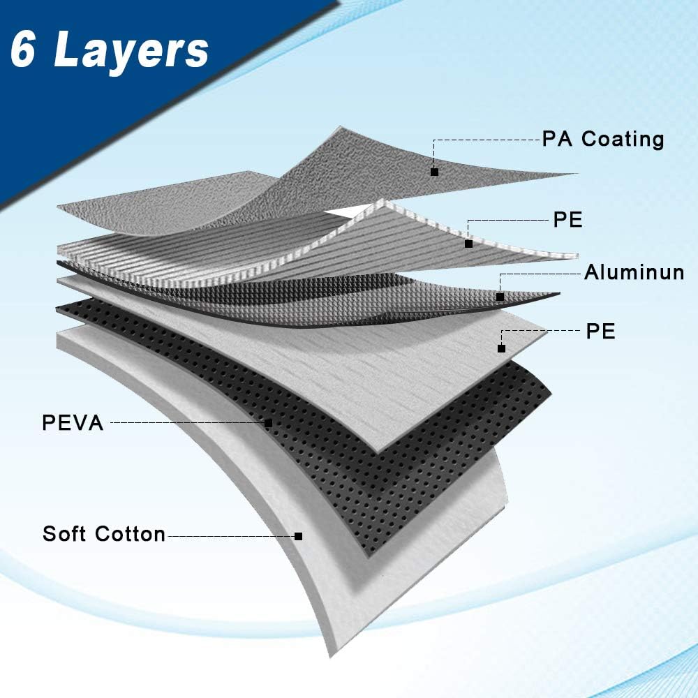 6 Layers SUV Car Cover with Zipper Door G190
