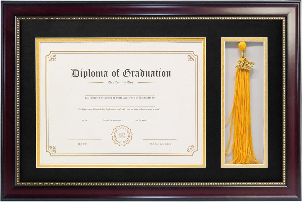 11x22 Diploma Picture Frame with Tassel Holder B52762