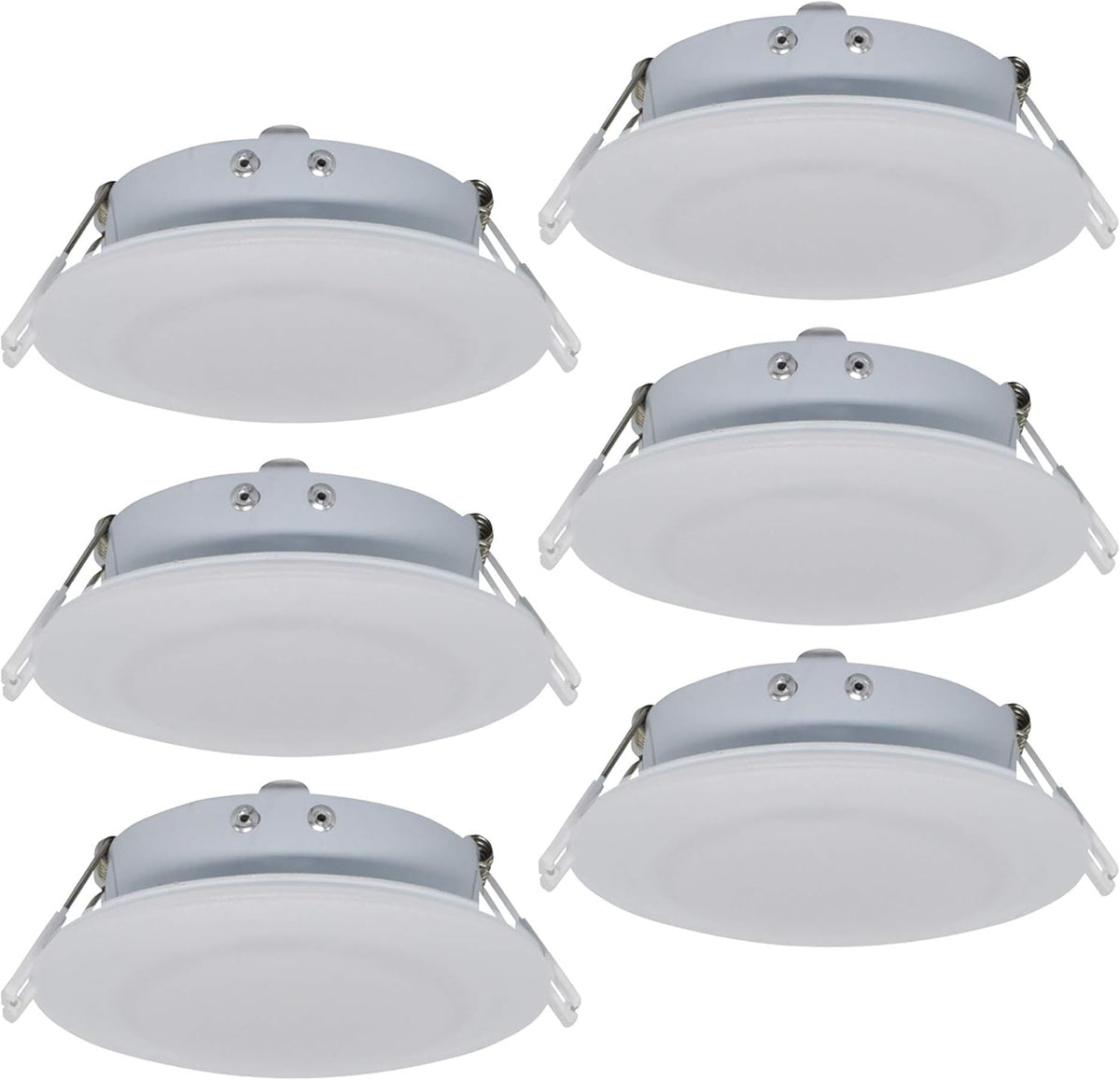 4.5Inch LED RV Puck Light Full Aluminum Recessed Ceiling Lights Pack of 6 D6229