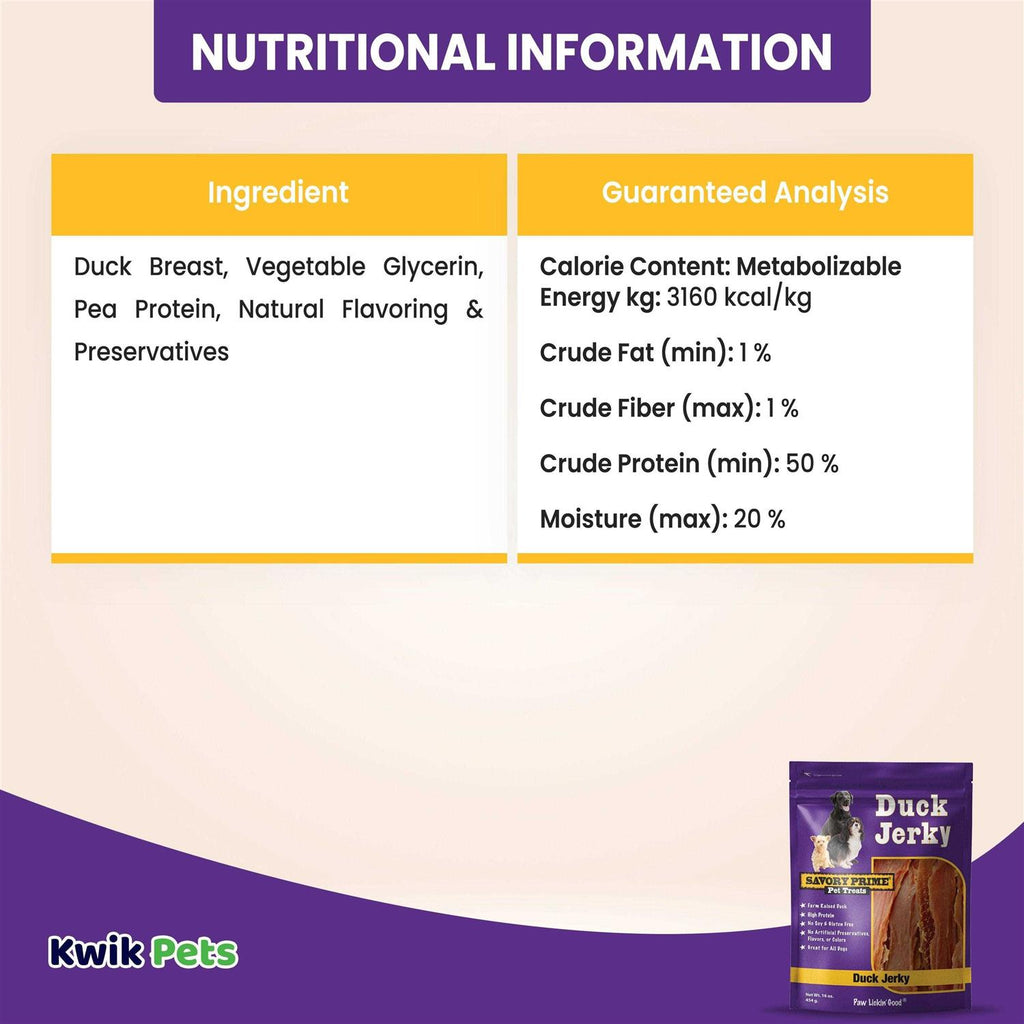 Natural Duck Jerky N340049
