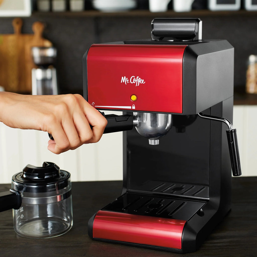 Automatic Espresso and Cappuccino Machine, 20 oz, Silver O46304
