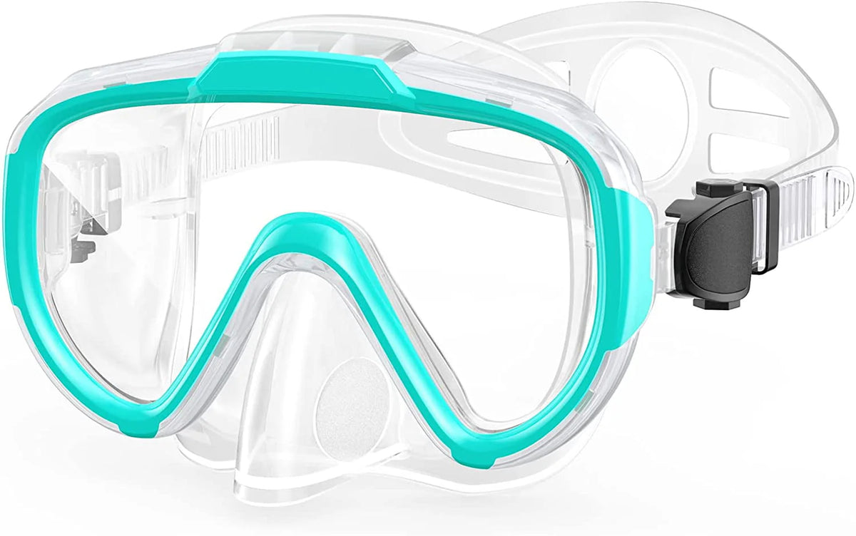 Adult Anti Fog Tempered Glass Swim Goggles with Nose Cover I85247